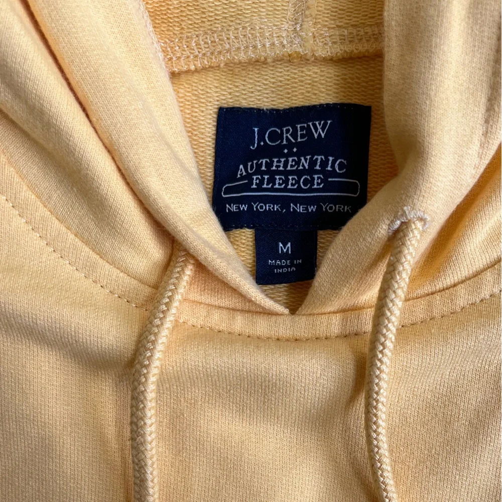 J. Crew Authentic Fleece Drawstring Hoodie - Picture 3 of 4